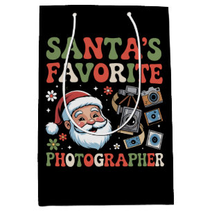 Sac Cadeau Moyen Photographe préféré du Père Noël Cadeau de Noël Dr