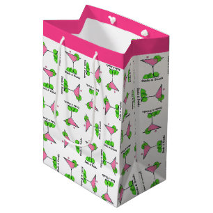 Sac Cadeau Moyen Pickleball Dinks & Drinks Boisson Rose Cosmopolite