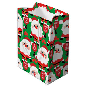 Sac Cadeau Moyen Pickleball Père Noël