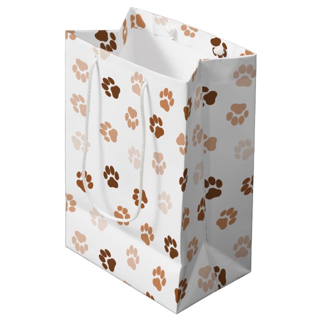 Sac Cadeau Moyen Pieds de chien (Devant Angle)