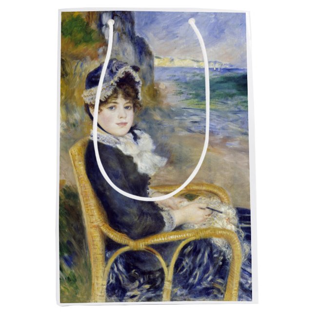 Sac Cadeau Moyen Pierre-Auguste Renoir - En bord de mer (Devant)