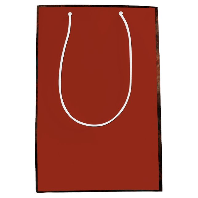 Sac Cadeau Moyen Pierre de rouille et de turquoise  (Devant)