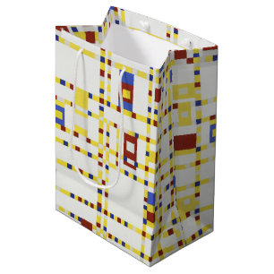 Sac Cadeau Moyen Piet Mondrian Broadway Boogie Woogie Art Abstrait