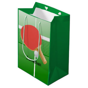 Sac Cadeau Moyen Ping Pong Table Tennis Design