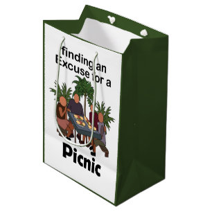 Sac Cadeau Moyen Pique-nique Trouver une excuse pour une fête de pi