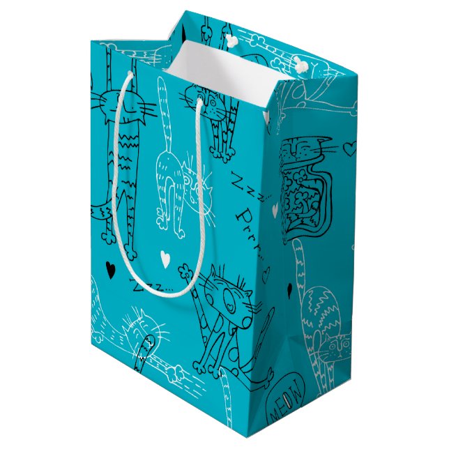 Sac Cadeau Moyen Pitreries de Kitty Kat (Dos Angle)