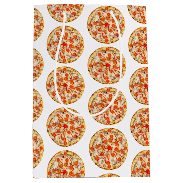 Sac Cadeau Moyen Pizza (Devant)
