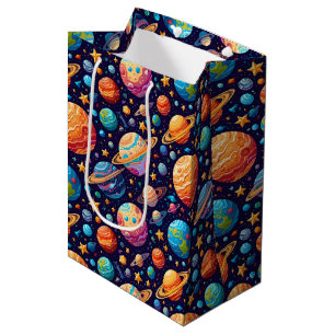 Sac Cadeau Moyen Planètes célestes et étoiles