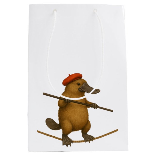 Sac Cadeau Moyen Platon ornithorynque funambule (Devant)