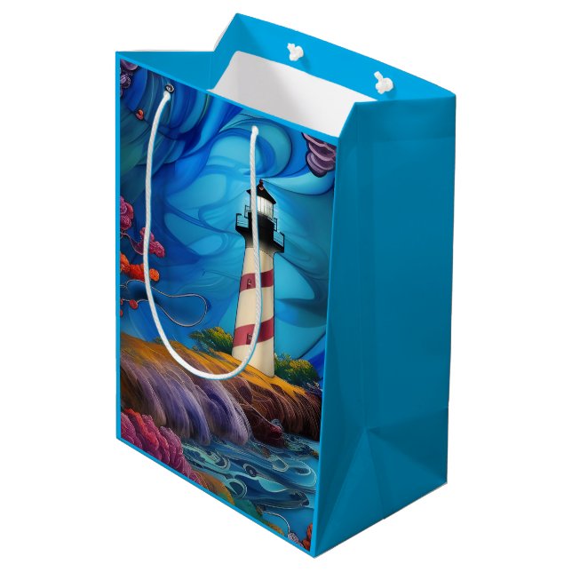 Sac Cadeau Moyen Point phare (Dos Angle)
