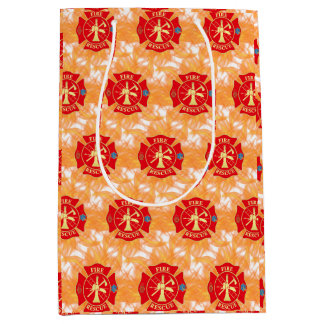 Sac Cadeau Moyen Pompier Secours incendiaire Croix de Malte Feu