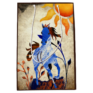 Sac Cadeau Moyen Pony sauvage avec Cheval du Soleil
