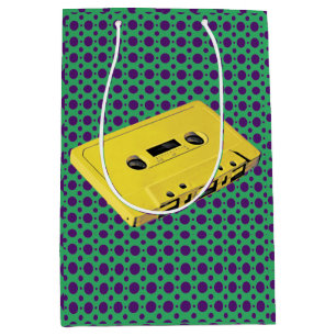 Sac Cadeau Moyen PopArt Yellow Cassette Medium Cadeau