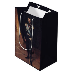 Sac Cadeau Moyen Portrait du tsar Nicholas II (par Albert Edelfeel)