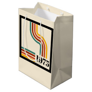 Sac Cadeau Moyen poster vintage de bande rétro 1975