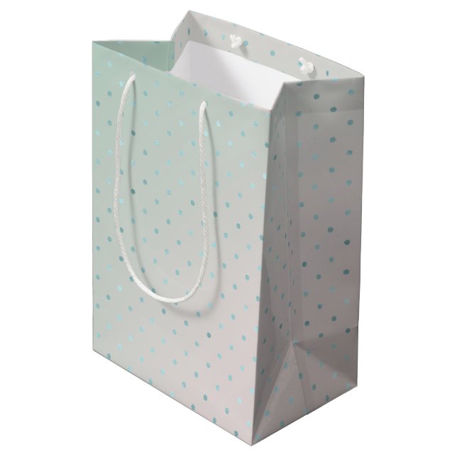 Sac Cadeau Moyen Pots        de glam pour pinte AquaMoyenne Cadeau  (Dos Angle)