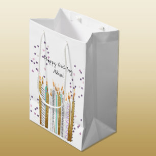 Sac cadeau moyen pour bougies d'anniversaire Sweet