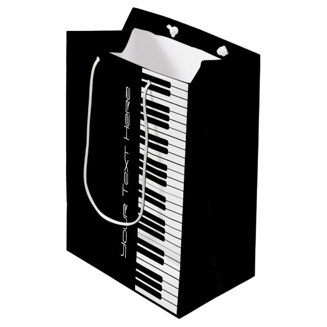 Sac cadeau moyen pour orgue pour clavier de piano (Devant Angle)