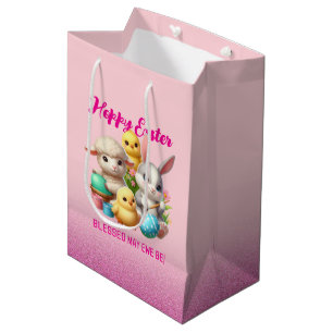 Sac Cadeau Moyen Poussins De Pâques Mignonnes Poussins De Pâques Po