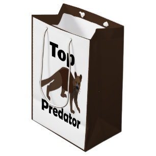 Sac Cadeau Moyen Prédateur Supérieur Fossa Carnivore Madagascar