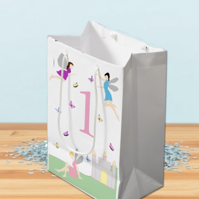 Sac Cadeau Moyen Premier anniversaire de fée (Créateur téléchargé)
