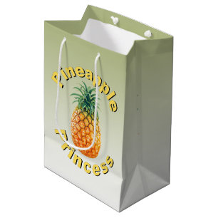 Sac Cadeau Moyen Princesse d'Ananas