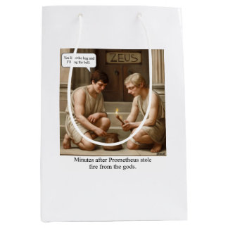 Sac Cadeau Moyen Prométhée a volé le feu des dieux.
