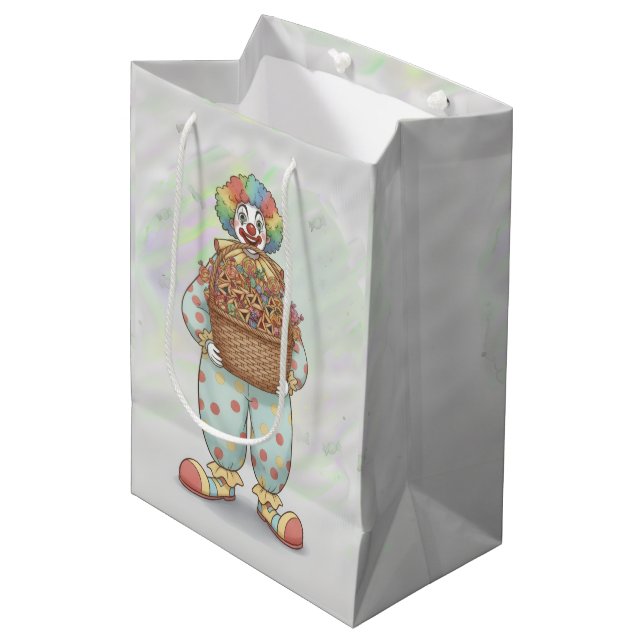 Sac Cadeau Moyen Purim Clown Mishloach Manot  (Devant Angle)