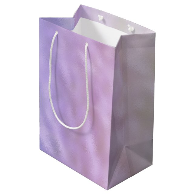 Sac Cadeau Moyen Purple Ombre Unicorn (Dos Angle)