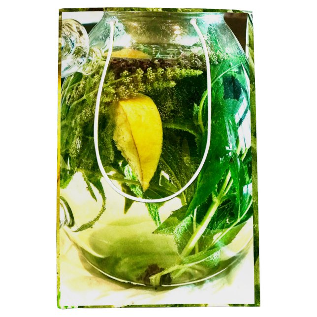 Sac Cadeau Moyen Quand la vie vous donne des citrons (Devant)