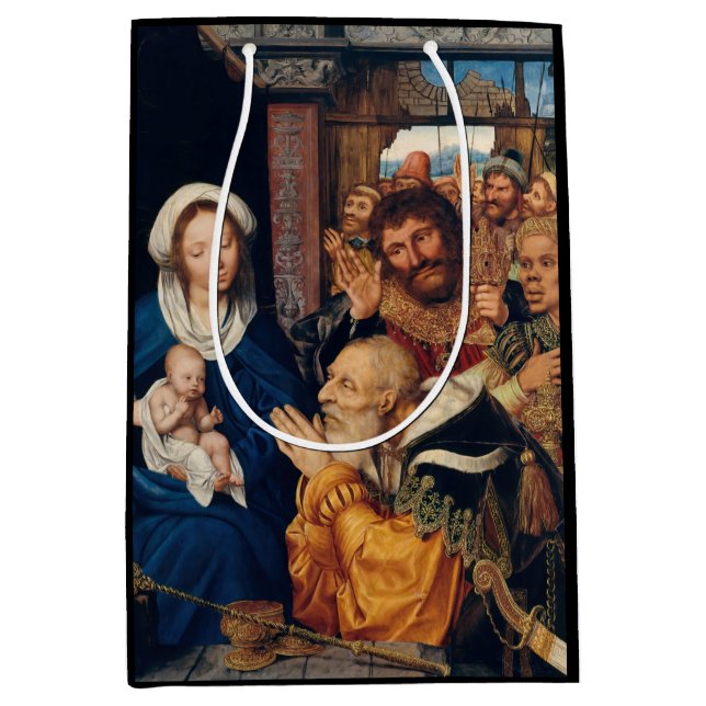 Sac Cadeau Moyen Quentin Matsys - L'Adoration du Magi (Devant)
