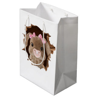 Sac Cadeau Moyen Rabbit with pracible