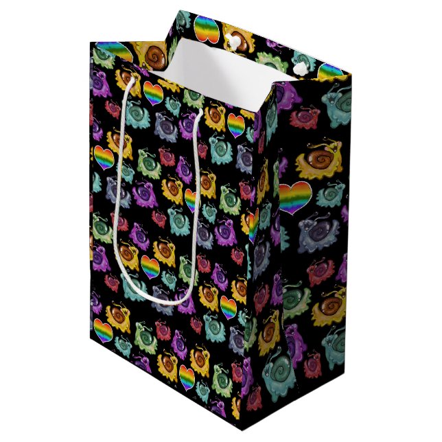 Sac Cadeau Moyen Rainbow Snacks (Devant Angle)