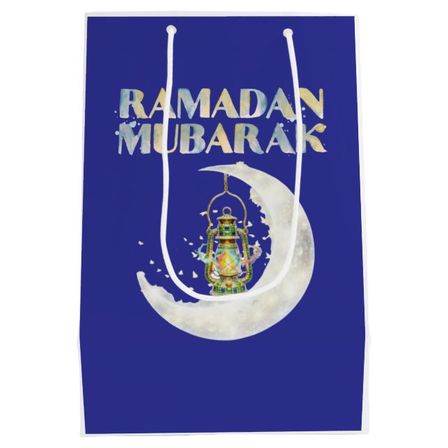 Sac Cadeau Moyen Ramadan Mubarak (Dos)