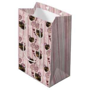 Sac Cadeau Moyen Rayures de truffe