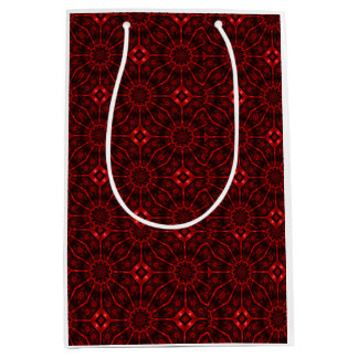 Sac Cadeau Moyen Red Abstract