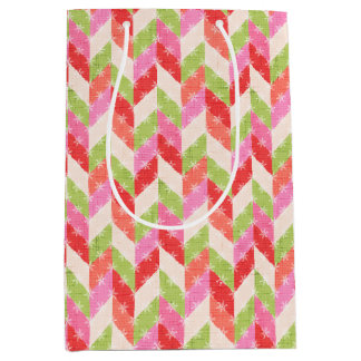 Sac Cadeau Moyen Red chevron twinkle Gift Bag