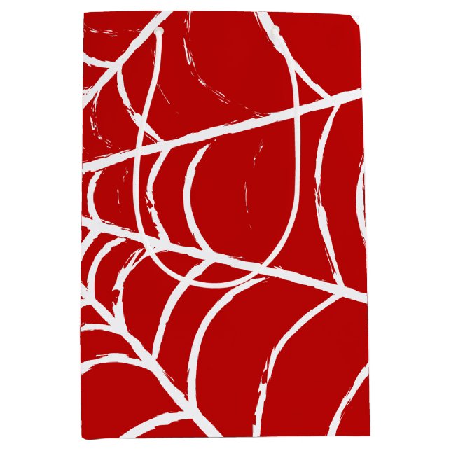 Sac Cadeau Moyen Red Web (Devant)