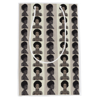 Sac Cadeau Moyen Reines Afrofuturistes Monochromes