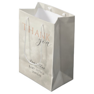 Sac Cadeau Moyen Remerciement pour Baby Shower Cloud Nine Moderne