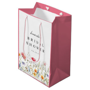 Sac Cadeau Moyen Remerciement pour Baby Shower de Mariage Fleur Sau
