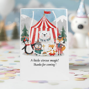 Sac Cadeau Moyen Remerciement pour les Animaux du Cirque d'Hiver