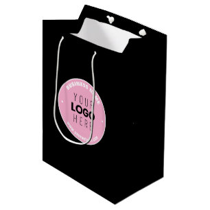 Sac Cadeau Moyen Remplacement de logo facile & Texte modifiable R