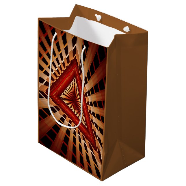 Sac Cadeau Moyen Réseau Fantastique 3D Moderne de Conception Graphi (Devant Angle)