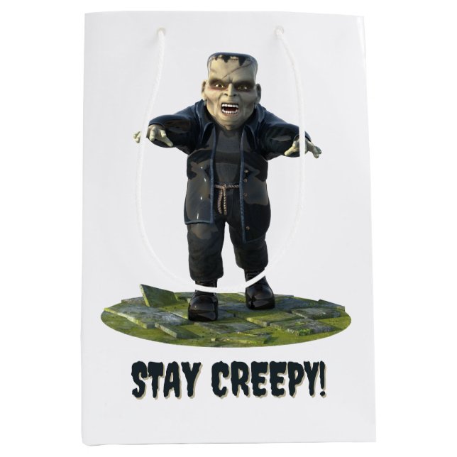 Sac Cadeau Moyen Reste Déplaisant ! Le monstre de Frankenstein (Devant)