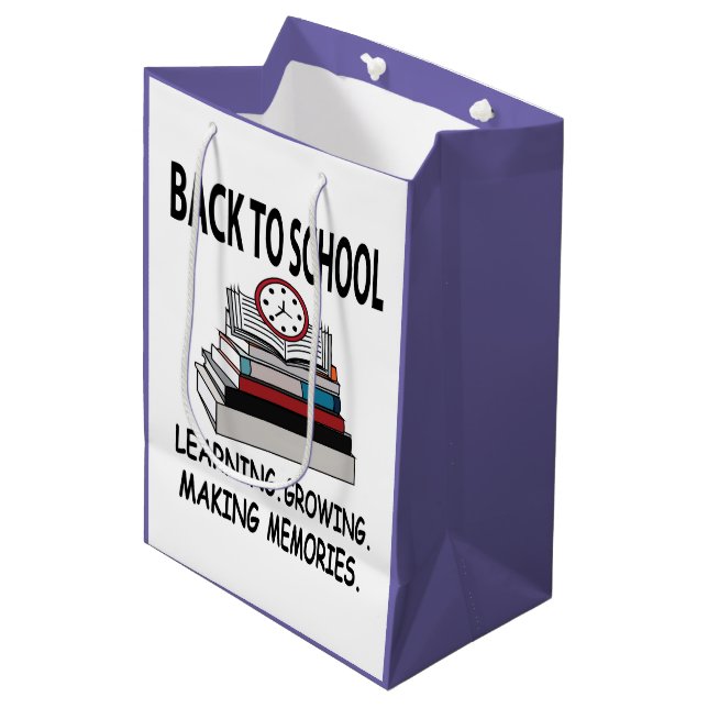 Sac Cadeau Moyen Retour à l'école Enseignant Élève  (Devant Angle)