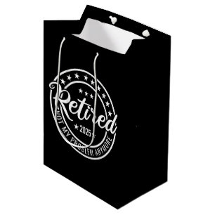 Sac Cadeau Moyen Retraité 2025 Pas mon problème Plus Retraite