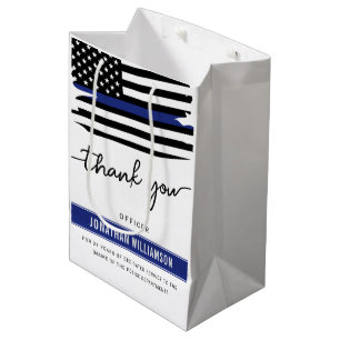 Sac Cadeau Moyen Retraite d'agent de police de Merci sur mesure