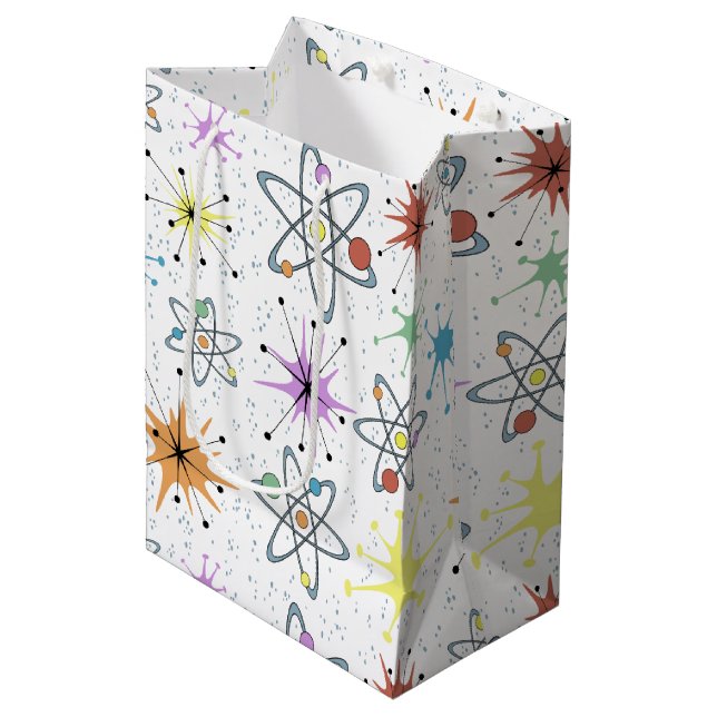 Sac Cadeau Moyen Rétro atomique (Devant Angle)