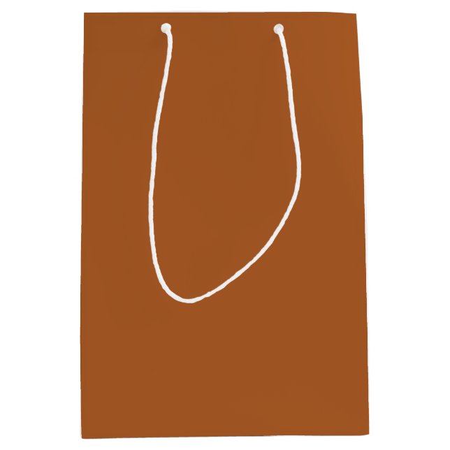 Sac Cadeau Moyen Retro Boho Rust Brown (Devant)